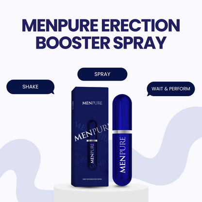 Menpure Erection Booster Spray | Rock-Solid & Lasting Erections Within Minutes, 100% Guaranteed!