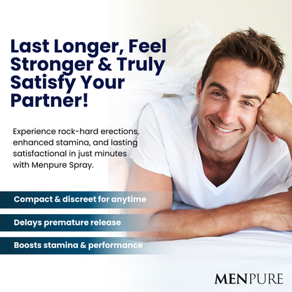 Menpure Erection Booster Spray | Rock-Solid & Lasting Erections Within Minutes, 100% Guaranteed!